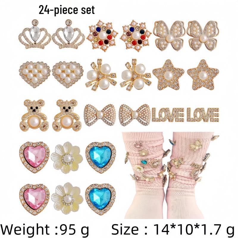 Gold Socks Charm Brooch: Shiny Jewelry Pin and Safety Pin for Sock Accessories