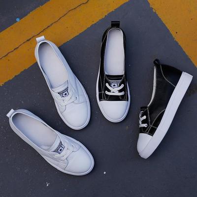 2024 Frühjahr Neue Damen Koreanischen Stil Weiche Leder Slip-On Weiß Flats