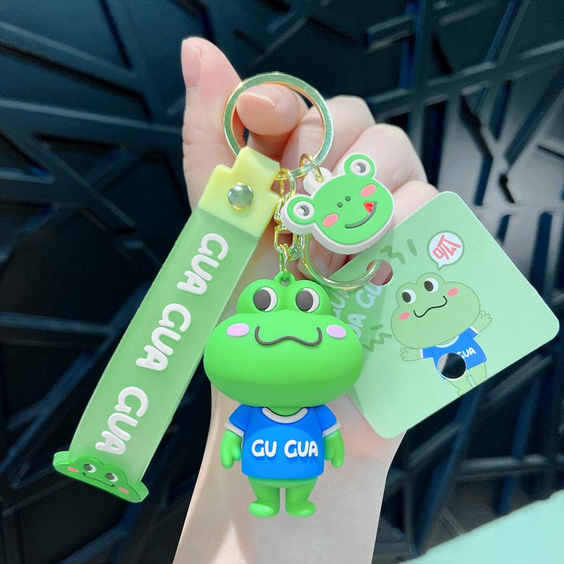 

PVC Frog Keychain Pendant - Quack Design for DIY Bags