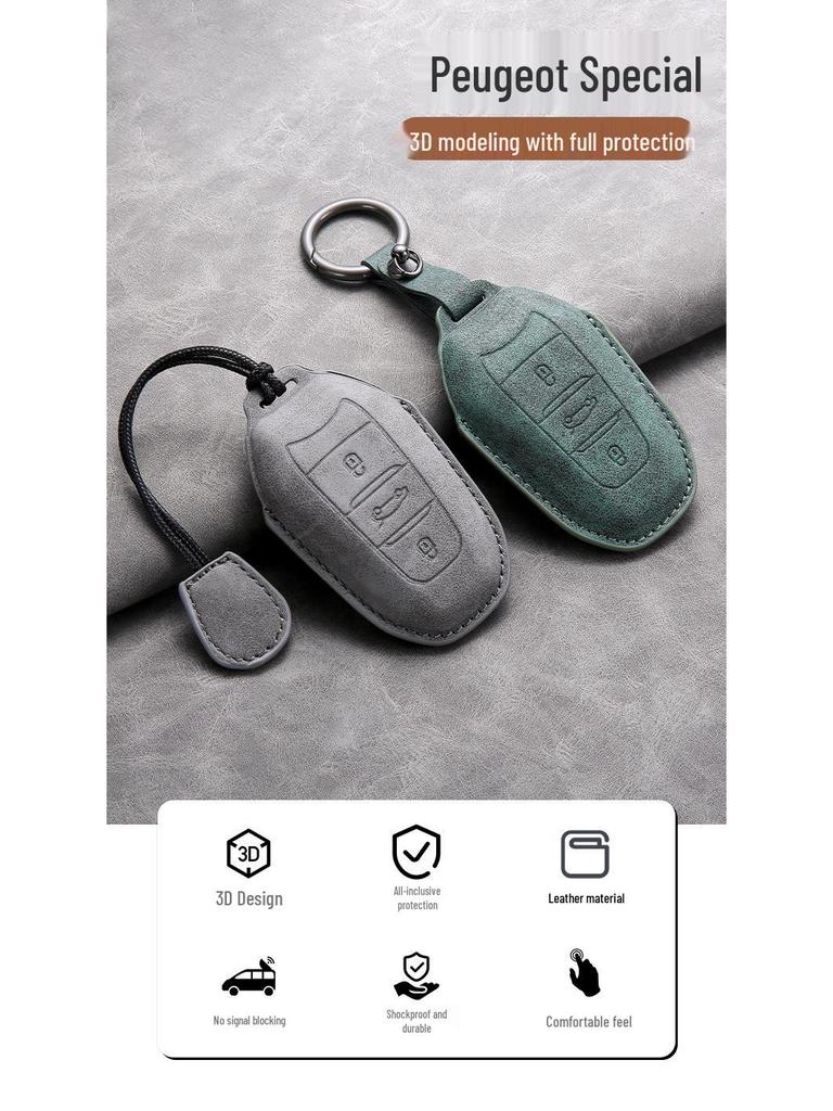Compatible Peugeot Key Cover for Models 408, 308, 4008, 2008, 5008, 3008, 508
