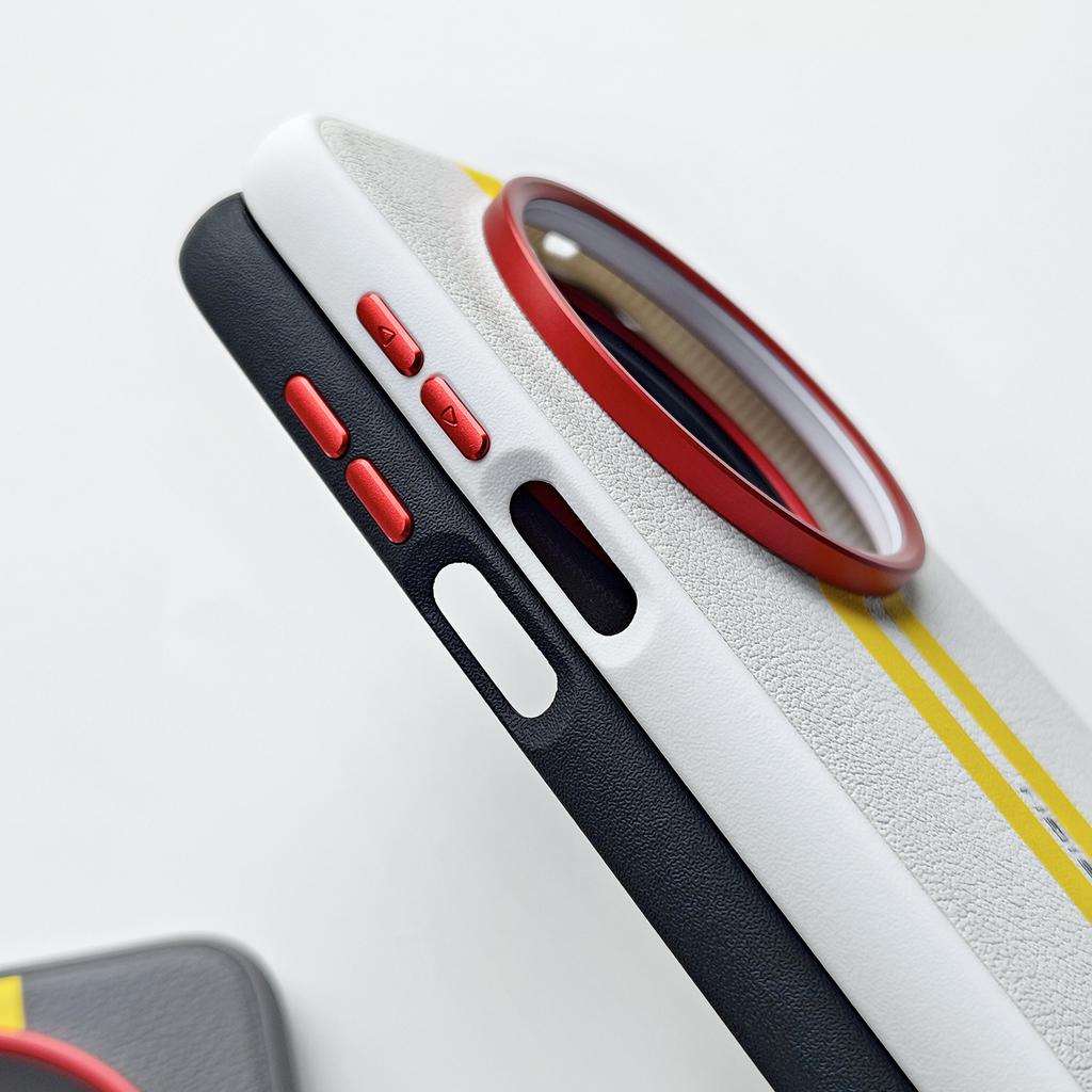 For Huawei Mate 80 Pro Max RS Case PU Leather Skin Friendly Contrast Color Keys Lens Frame Protective Back Soft Cover