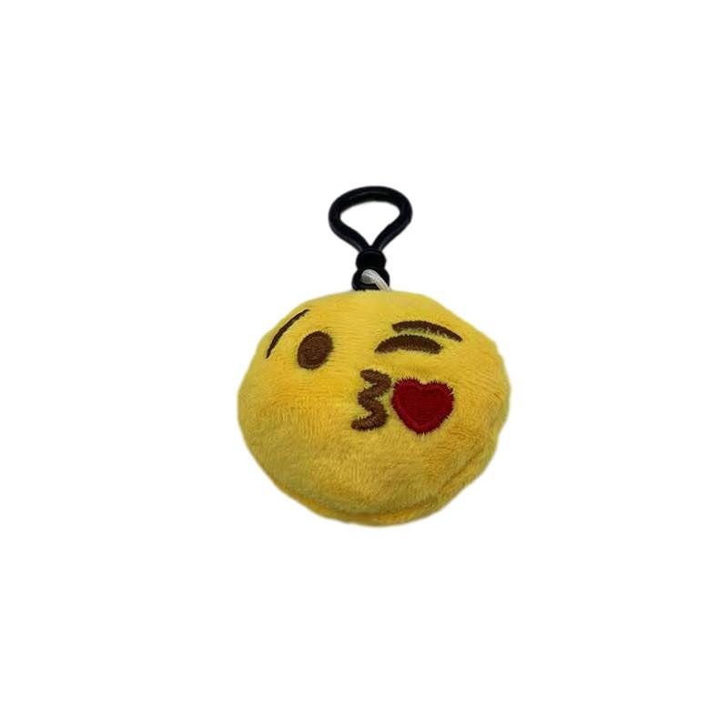 Keychain Plush Emoji Doll Short Cute Facial Expressions Accessories Pendant