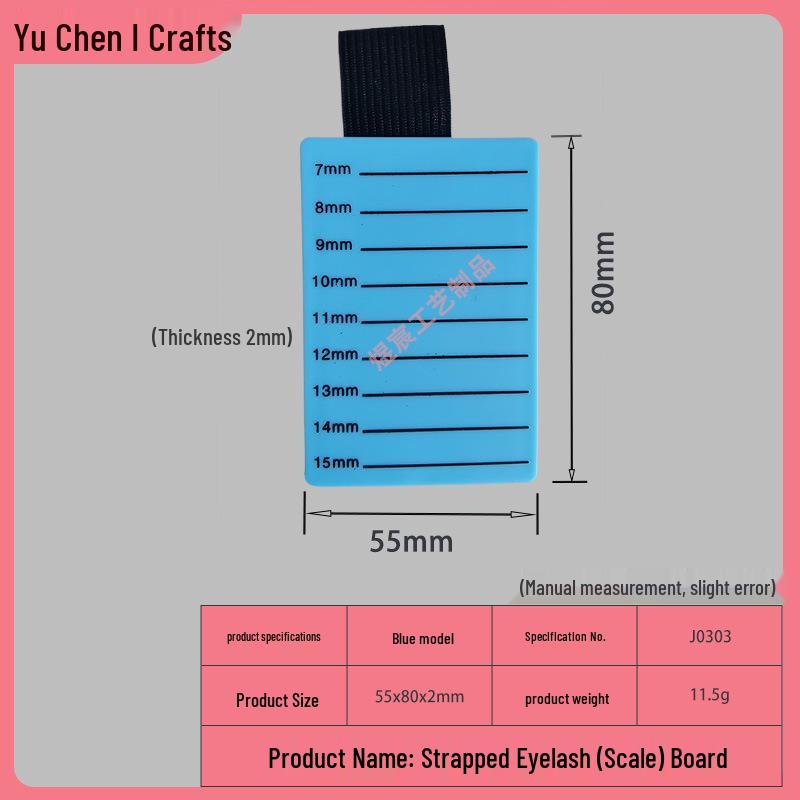 

Портативный акриловый браслет-инструмент для наращивания ресниц синий
