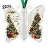 Feiertagsparty Hängende Dekoration Schmetterling Bargeldgeschenk-Schmuckstück, Weihnachts-Geldhalter mit Acryl Festlichem Druck, Baumanhänger für Überraschungsgeschenke,