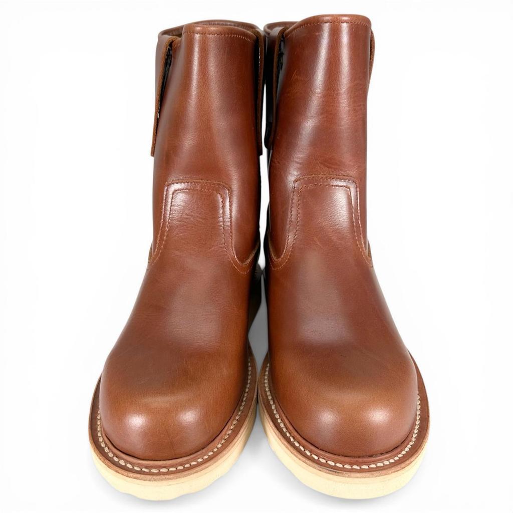 Excellent SLOW WEAR LION Boots OB-8160G Pecos Work Boots Brown Leather Mens 6 Used