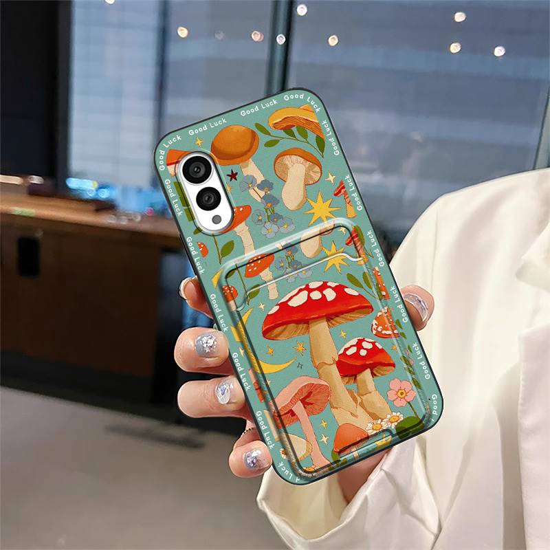 Card slot Durable Phone Case For FCNT/Fujitsu Arrows N F-51C Cover Fashion Design Silicone Shockproof Anti-dust TPU Cute