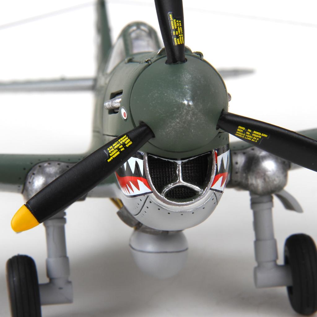 NUOTIE Warhawk Metal Model American Volunteer Group Commemorative Edition Flying Tigers Fighter Model Limited Collection Gift P-40 1/32