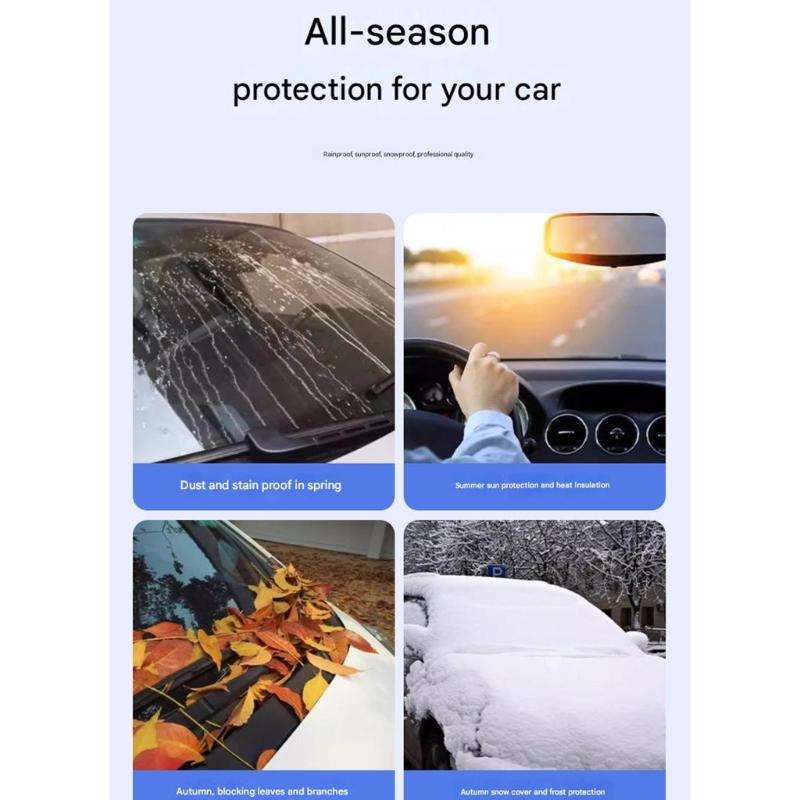 Universal Windshield Cover Car Front Window Cover for Ice Snow Automotive Windscreen Protector Cover Car Accessory