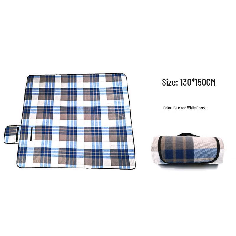 Flocked Waterproof Foldable Picnic Mat 130x150 cm