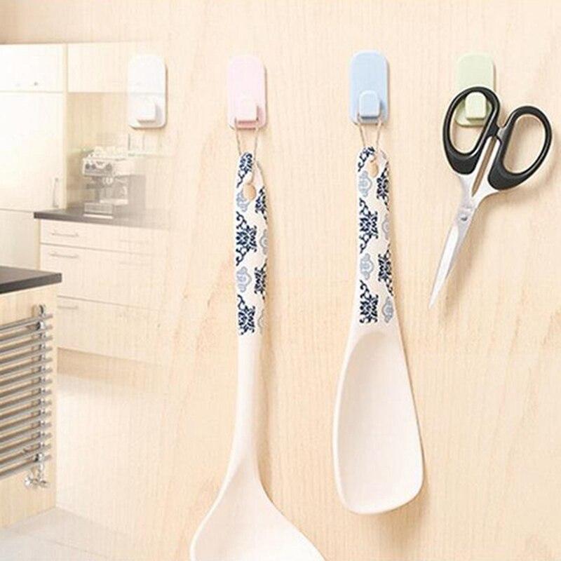2 pary lepki zestaw haczyków do klimatyzatora pilot do telewizora mocny wieszak plastikowy klucz wieszaki ścienne uchwyt organizacja domu