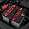 Anodized Metal Battery Hold Down Bracket Kit for Car or Motorcycle, Secure Battery Mounting Bars for Service Use