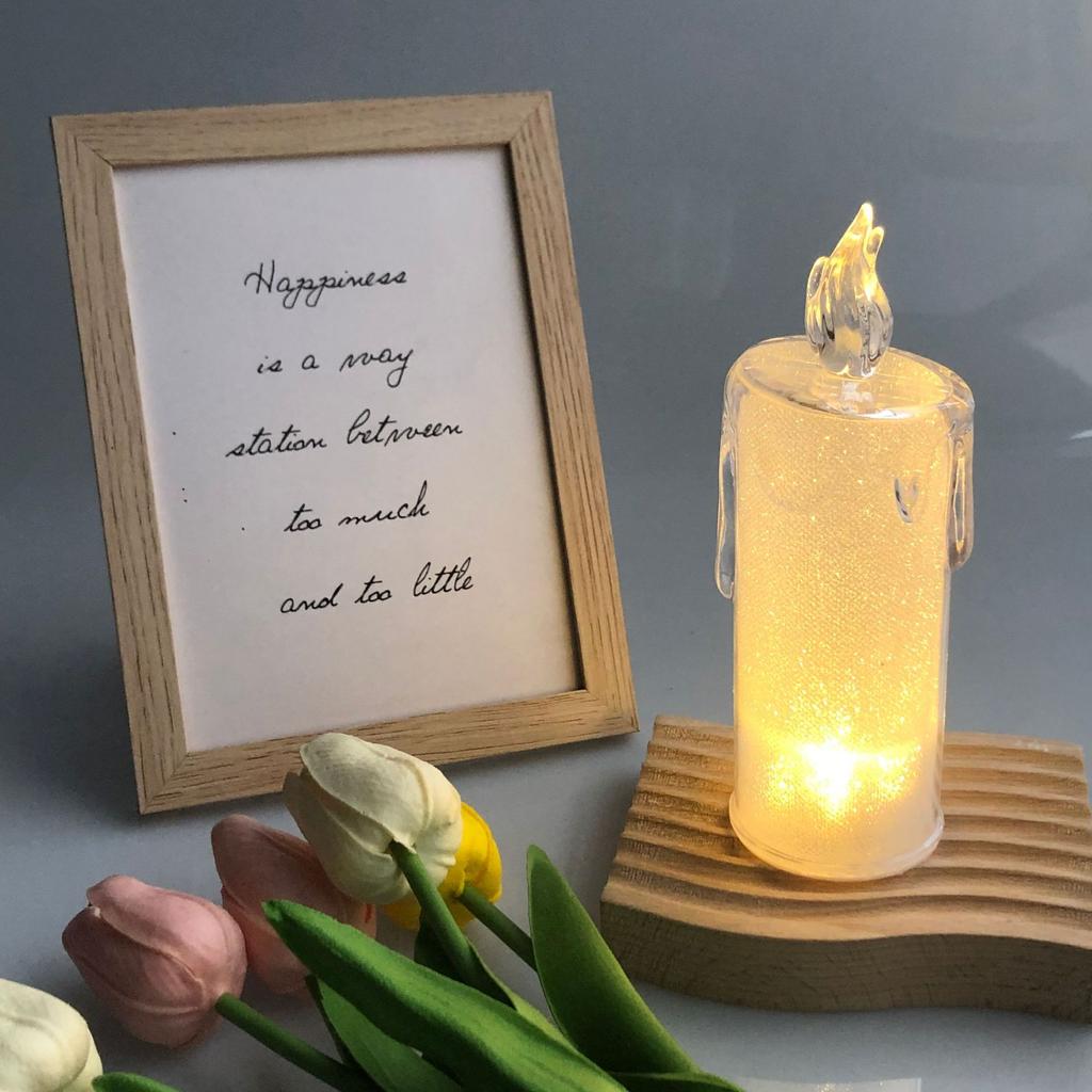 Kryształowe świece LED Światło Przezroczyste Bezpłomieniowe Baterie Zasilane Latarnia Nocna Lampa Wesele Impreza Urodziny Boże Narodzenie Halloween Dekoracja