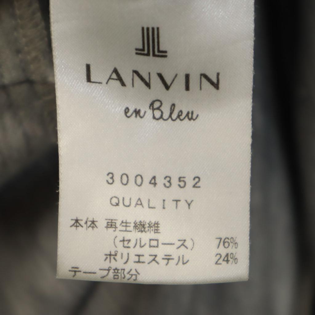 LANVIN en Bleu Long Sleeve Long Dress 38 Gray Women Used