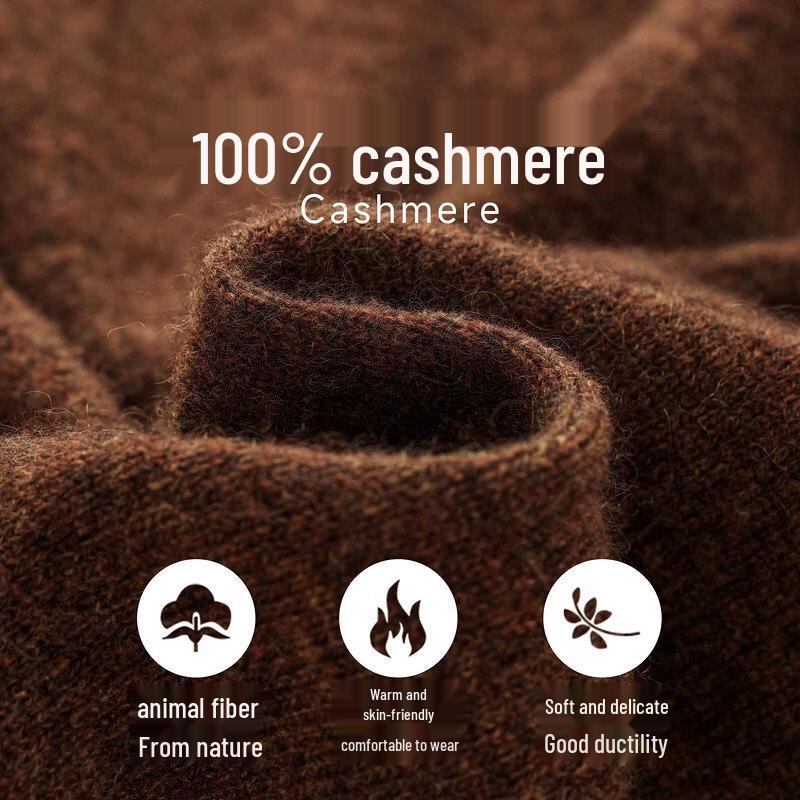 Zhaojun Women's 100% Cashmere Melange Knit Cardigan