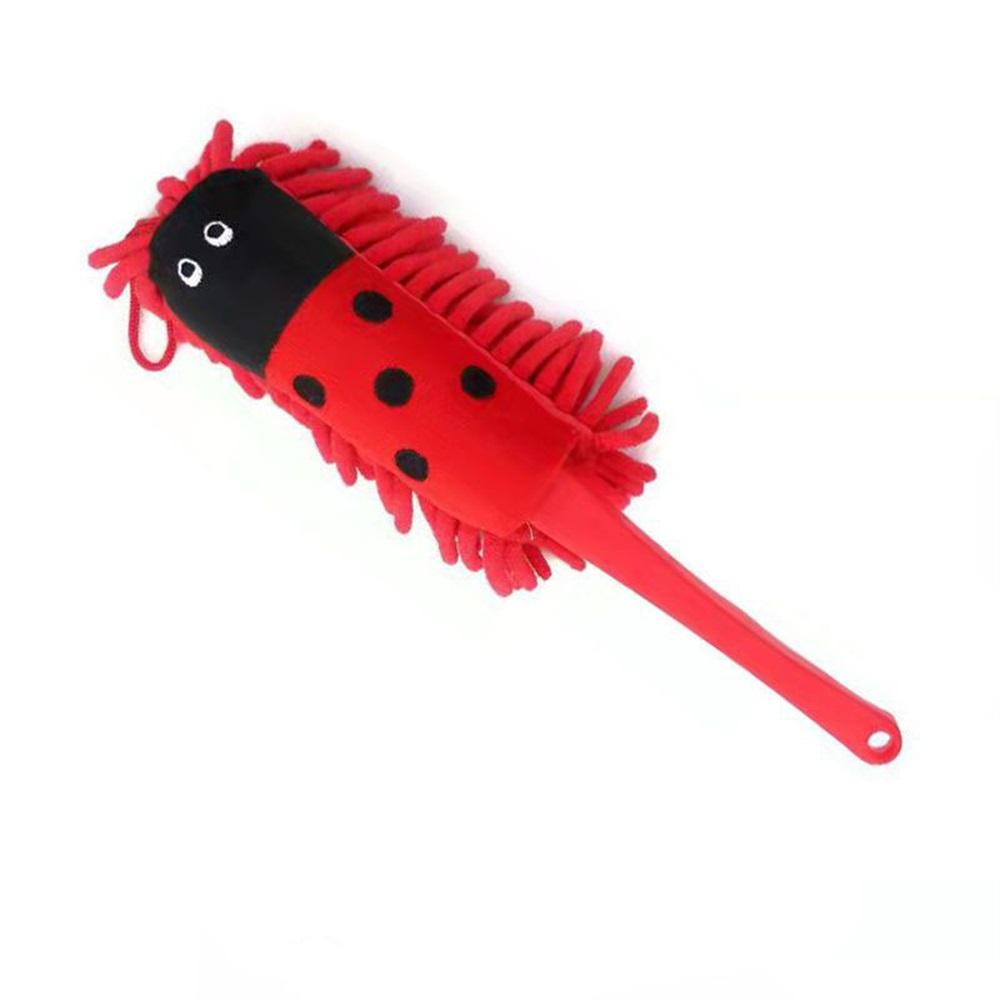 

Microfiber Duster Brush Mini Cartoon Animal Dust Removal Cleaner Anti Dusting Brush Home Hand Air-condition Feather Car Cleaning красный