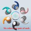 Reusable Soft Silicone Noise Reduction Earplugs Waterproof Hearing Plugs for Sleeping Swimming Travel with Portable Storage Case
