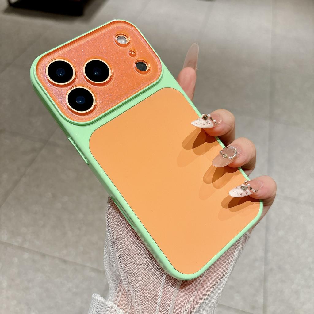 ins high value contrast color skin feeling seconds change applicable 17pro max mobile phone case iPhone16pro all-inclusive 15/14