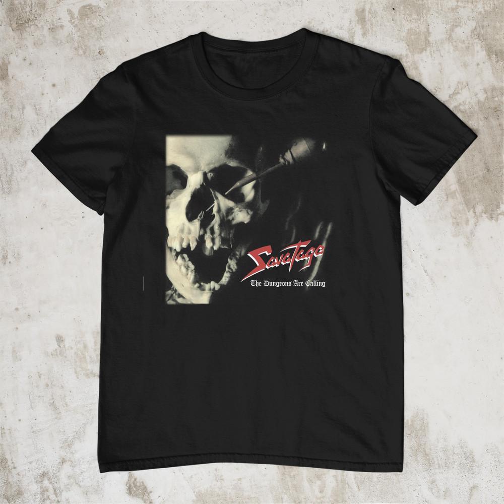 

Savatage The Dungeons Are Calling Album Men T-shirt Black Tee All Sizes XX189 Unisex T-Shirt XL