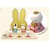 Yoshitoku Miffy Dick Miffy Compact Picture Perfect for Hinamatsuri Peach Present Dolls, Porcelain, Five-Person Set, 183122, Bruna, Dolls, 25x17x21cm,