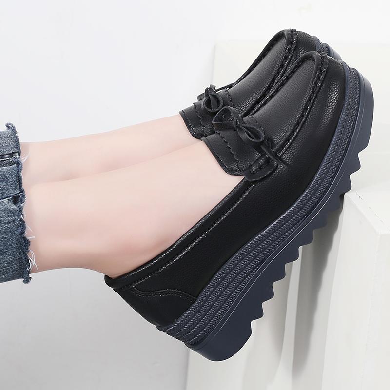 35-41 Women's Plus Size Fashionable Thick Soled Height Increasing Sponge Shoes Rocking Shoes Mom Shoes