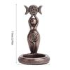 Candle Holder Decor Table Ornament Collectible Candlestick Statue Exquisite Sculpture Home Figurine for Fireplace Shelf