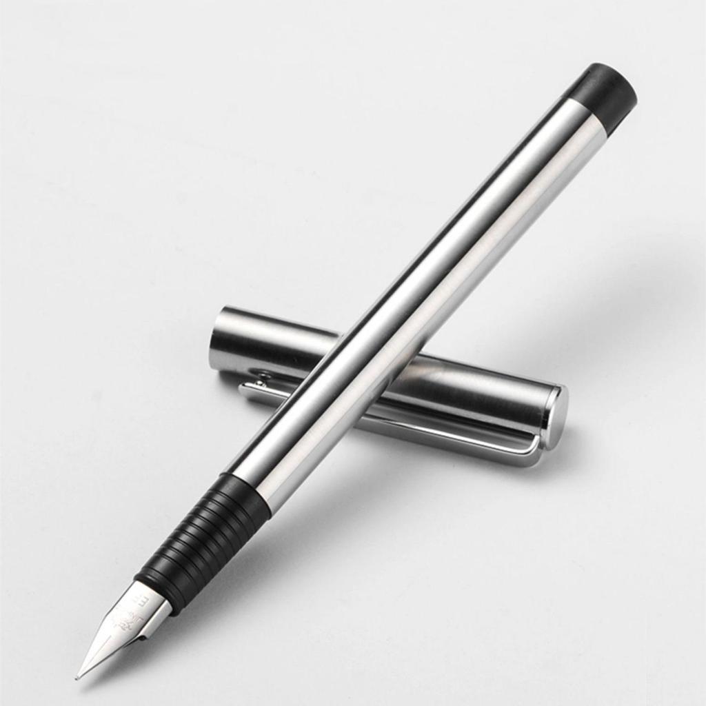 Jinhao 65 Fountain Pen Matte Black All Steel Barrel Extra Fine Nib Ink Pens for Writing Office School Calligraphy