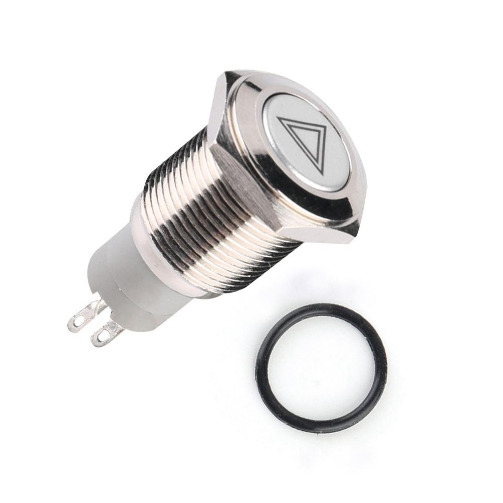 New 16mm   Red LED Car Emergency Hazard Warning Light Push Button On/Off