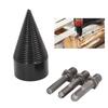 4pcs Hex Shank Wood Splitter Drill Bit 3Pcs Removable Shanks Firewood Drill Bit Family Heating