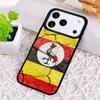 Uganda Flag Shockproof Phone Case for iPhone 17 Air 16e 15 11 12 14 13 Pro Max Cover Coque