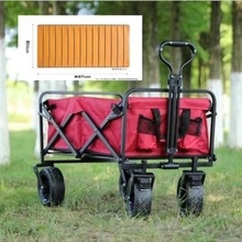 Miling Outdoor Camping Wagon with 8-inch Off-Road Wheels & Tabletop