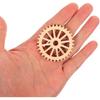 Happyyami 50pcs Wooden Gear Wheels Decoration Wooden Slices Wooden Decoration Wooden Cutouts Tags DIY Art Crafts (Mixed Style)