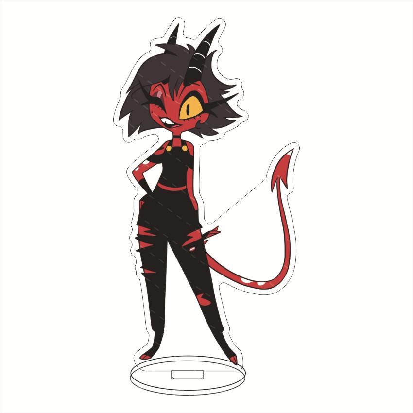 Anime Hazbin Hotel Charlie Morningstar Cosplay Stand Acrylic Figures Vaggie Desktop Standing Sign Model Decor Birthday Gifts 15cm