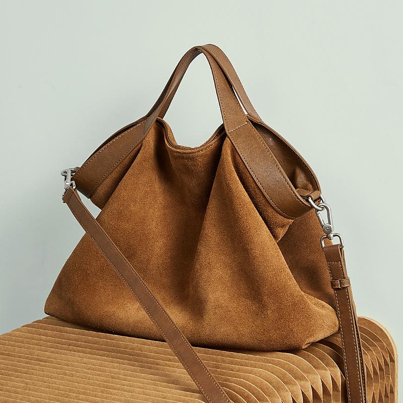 Borse da donna in vera pelle Grande capacità Borsa a tracolla crossbody da donna Moda Pelle di mucca per il pendolarismo Grandi tote borse
