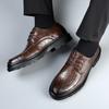 Herrenmode Luxusmarke Leder Modetrends Bräutigam Hochzeit Oxford Schuhe Business Dating Party Büro Oxford Schuhe Komfort Vielseitig
