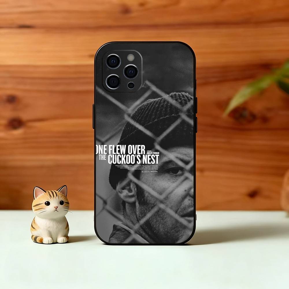 Cuckoo's Nest Movie Phone Case For iPhone 17,16,15,14,13,12,11 Plus,Pro Max,XS,Soft Silicone Black Cover