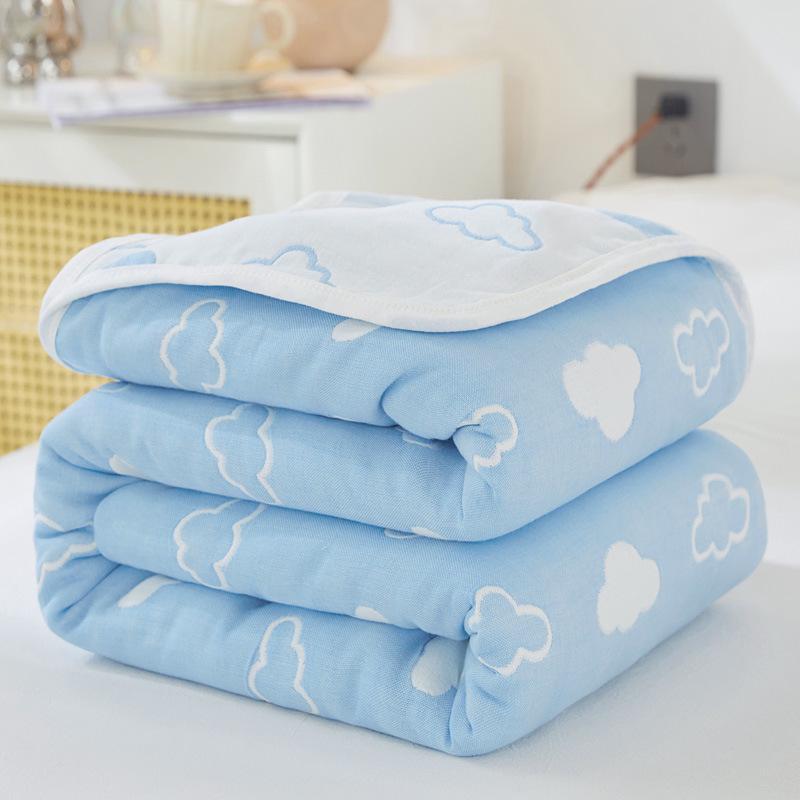 Premium A-grade Pure Cotton 6-Layer Gauze Comforter & Nap Blanket