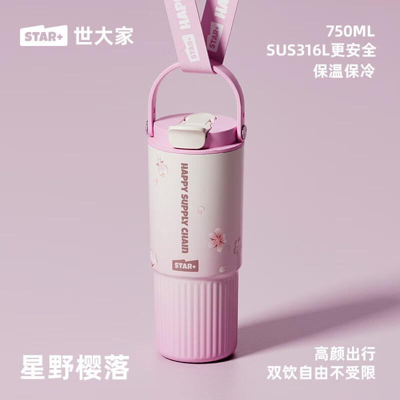 Monet s Garden Portable Insulated Straw Water Bottle