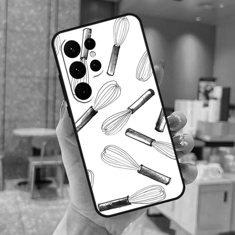 Cooking Chef Knives Phone Case For Samsung Galaxy S25 S24 S22 S21 S20 S23 Ultra S9 S10 Plus S25 FE Back Cover