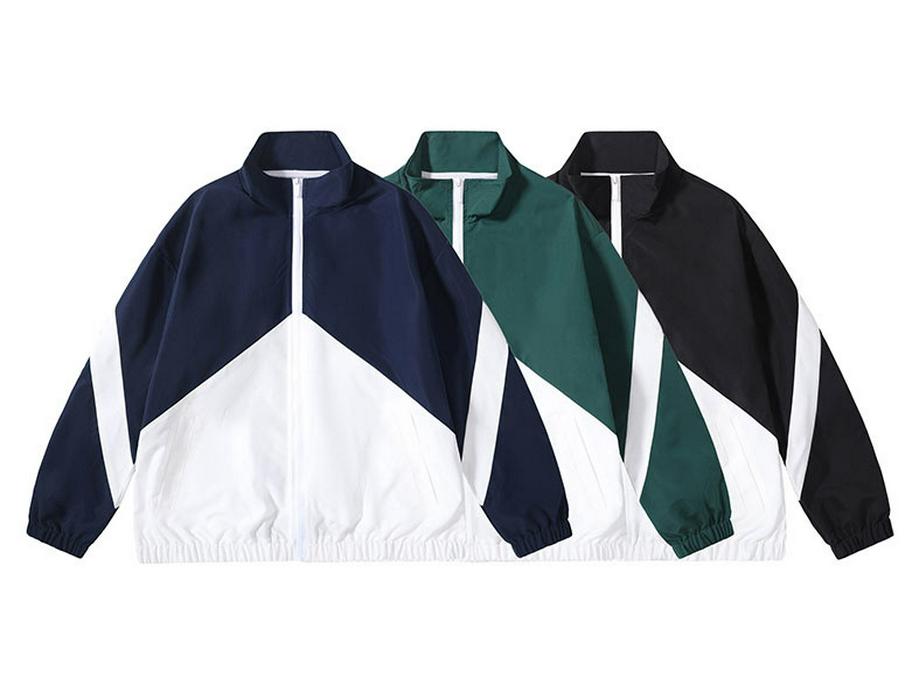 2024 Men's Stand-Up Collar Jacket - Casual Spring/Autumn Outerwear for Young Men