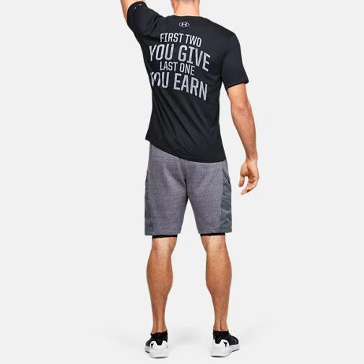 Under Armour Loose-Fit Crew Neck T-Shirt Men Tops Black 1351583-001