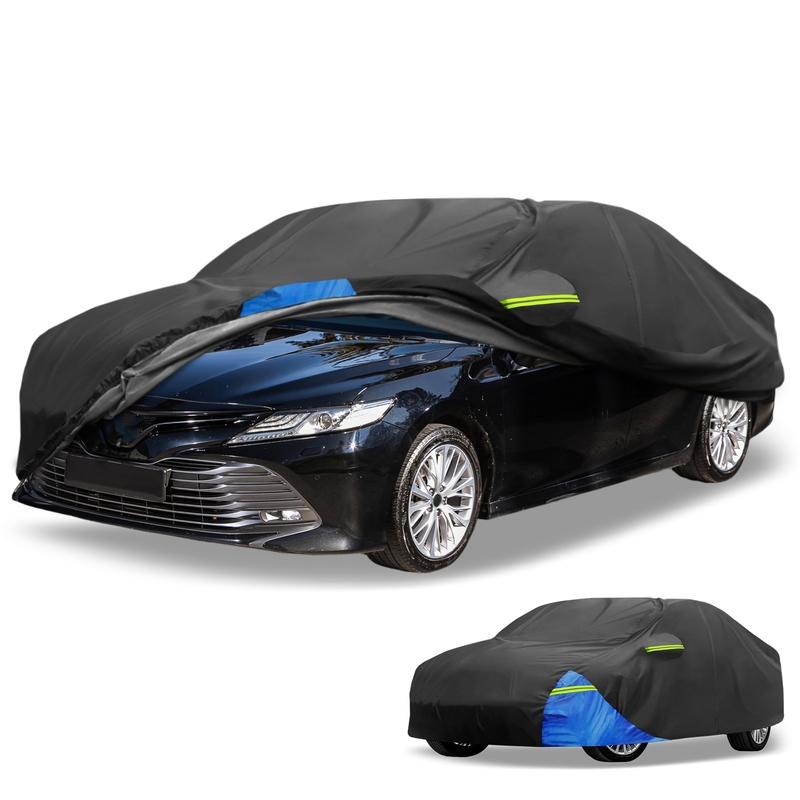 Motoforti Waterproof Car Cover with Driver Door Zipper for BMW X5 210D-PU Black