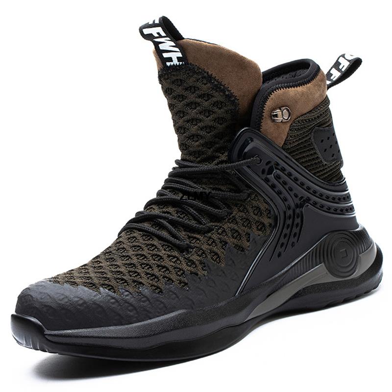 

Модные высококачественные защитные ботинки для мужчин со стальным носком, устойчивые к проколам и ударам, рабочие защитные ботинки для мужчин, рабочие кроссовки на воздушной подушке, большие размеры 37