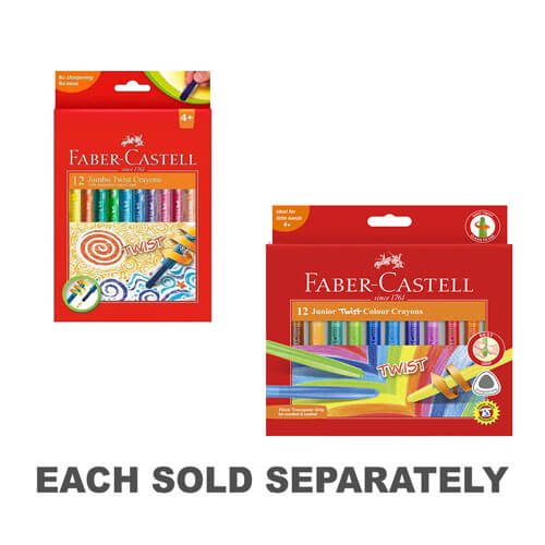 Pastelli Twistable Faber-Castell Confezione da 12 (assortito)