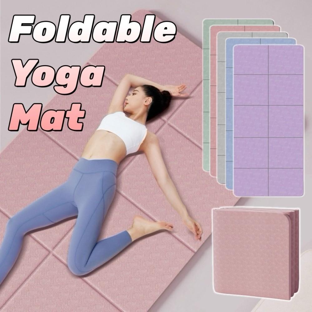 Multifunctional Foldable Yoga Mat Non-slip Fitness Cushion Foldable Pilates Mat  Beginner Workout