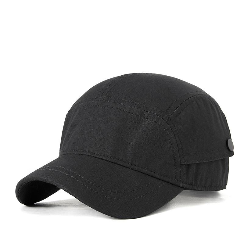 

Summer Outdoor Baseball Cap For Men With Sun Protection Breathable Cotton Casual Style M чёрный