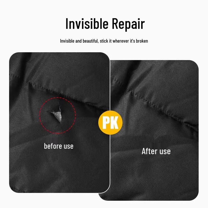 Selbstklebender Daunenjacken-Reparaturflicken - Nähen nicht erforderlich, nahtloser, waschbarer Stoffflicken zum Flicken von Löchern in Kleidung