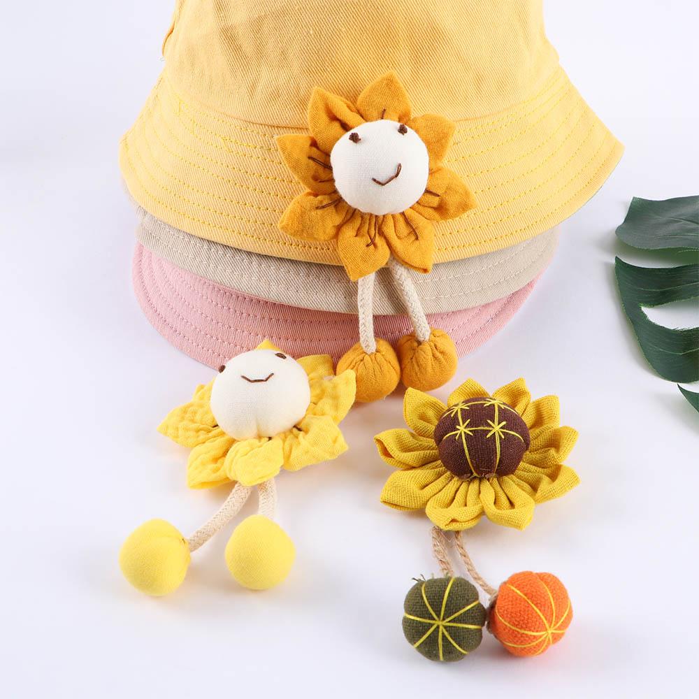 

Улыбающееся лицо DIY чехол для телефона аксессуары ткань подвеска в виде подсолнуха брошь аксессуары кукла сумка висит