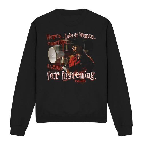 NCIS Unisex Adult Thanks for Listening Sweatshirt