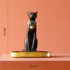 Vintage Sculpture Egyptian Cat Statue Goddess Bastet Statuette Cat God Figurine Living Room Office Desk Decoration Home Decor