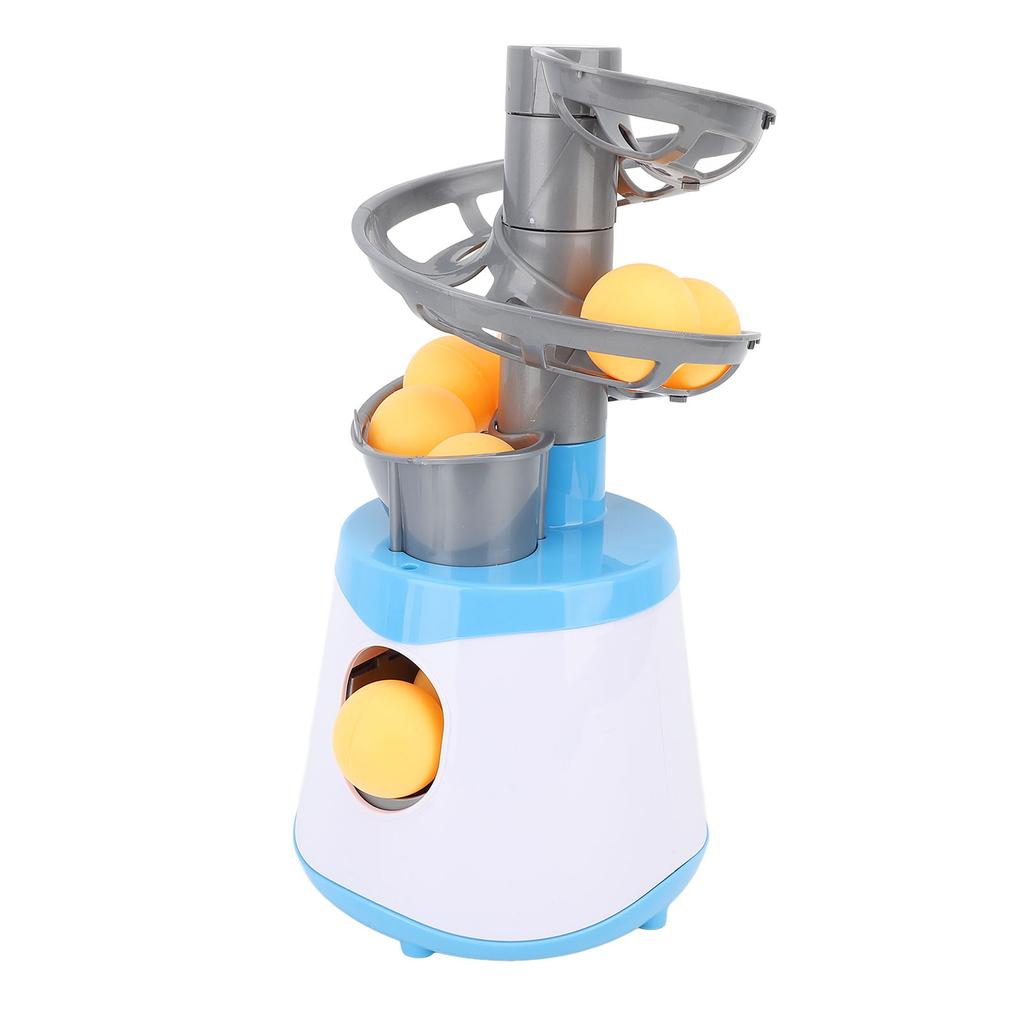 Table Tennis Serve Machine Automatic Launcher Portable Table Tennis Trainer Robot with 10 Balls for Kids Beginners